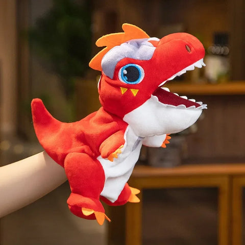 Cute Tyrannosaurus Rex Hand Puppet Plush Toy – Interactive Glove Doll