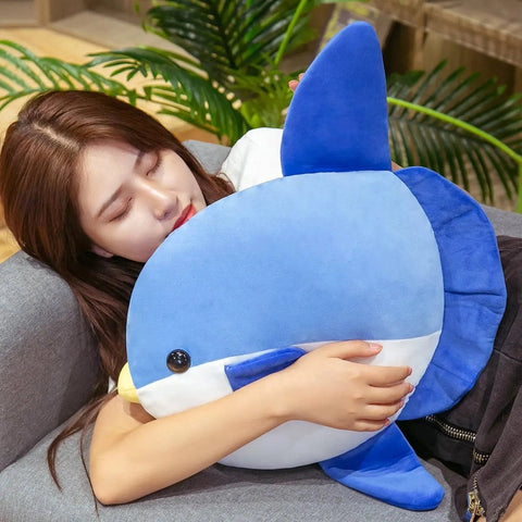 Sunfish Plush Toy – Soft Fish Pillow for Girls, Kids, and Home Decor