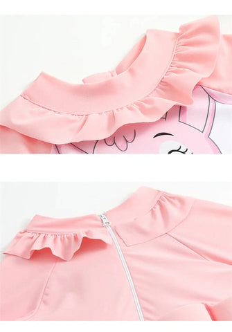 Pink Float Swimsuit for Kids - One-Piece Floating Swimwear for Girls!
