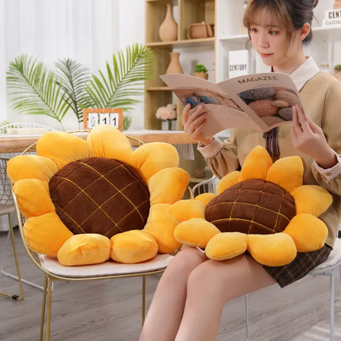 Stuffed Soft Plant Sunflower Plush Toy – Cute Plush Cushion
