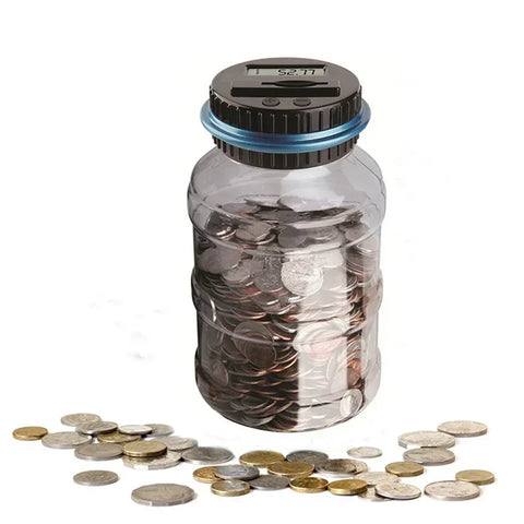 Large Capacity Electronic Piggy Bank – Digital Coin Counter for Kids & Adults