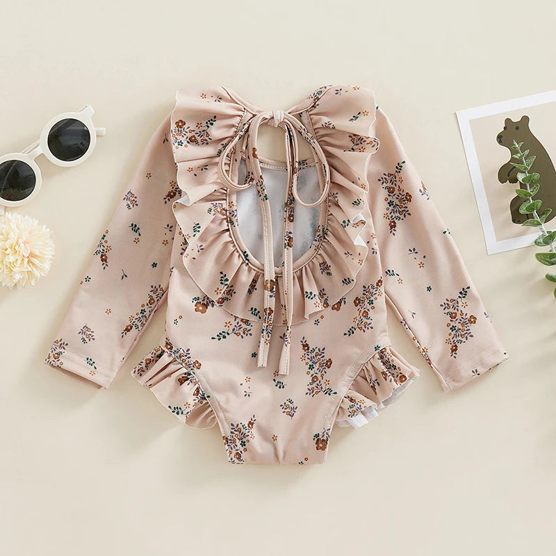 Ruffle Backless Bodysuit for Toddlers - For a Elegant Summer Look! Teeny Pandas