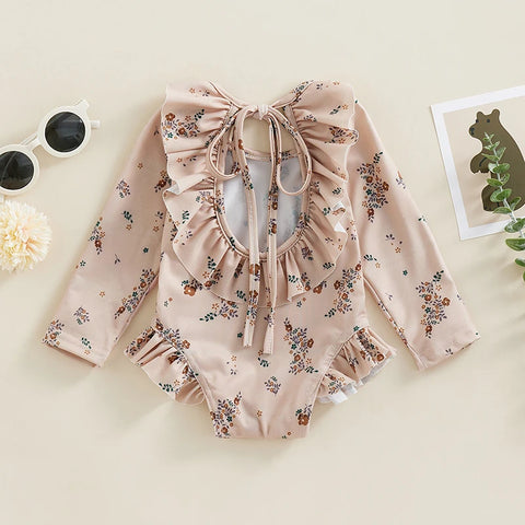 Ruffle Backless Bodysuit for Toddlers - For a Elegant Summer Look! Teeny Pandas