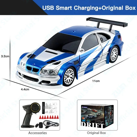 High-Speed Mini RC Drift Car 1/43- Thrill and Exciting Racing! Teeny Pandas