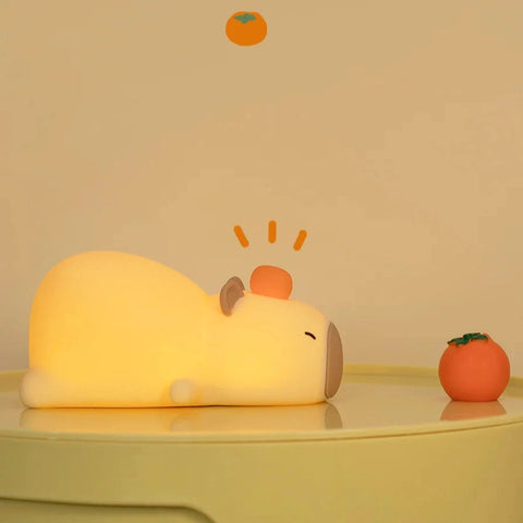 Cozy Capybara Night Light - Soothing LED Sleep Companion Teeny Pandas