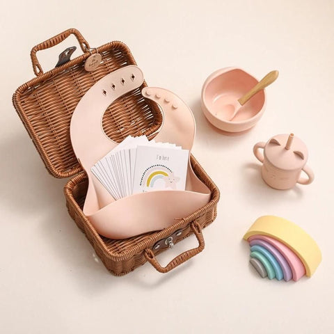 Silicone Baby Feeding Tableware Gift Set – Safe, Stylish, and Practical Teeny Pandas