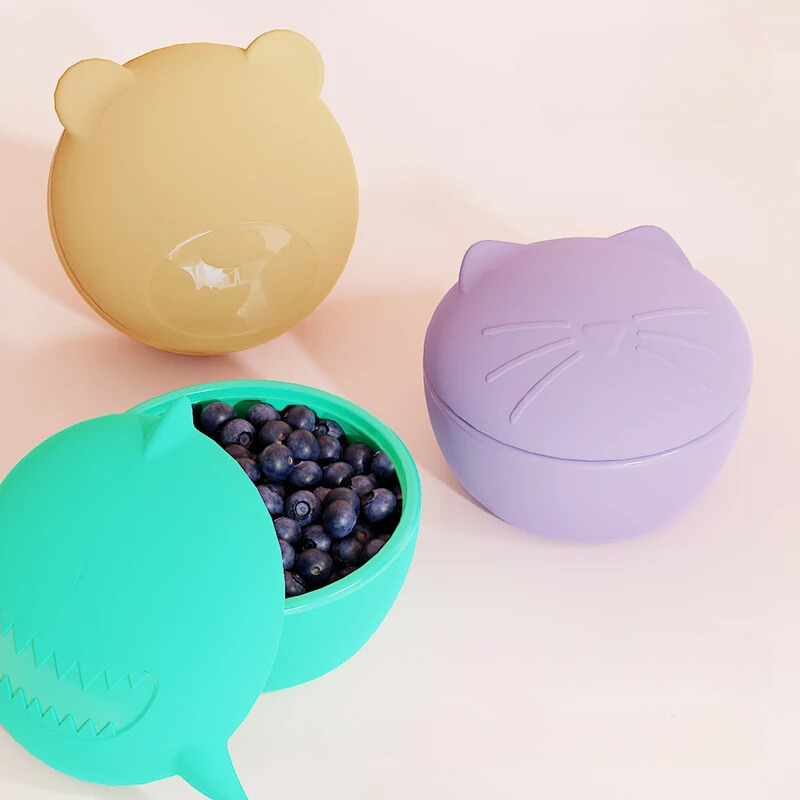 Portable Silicone Snack Bowl for Kids – Lightweight, Leak-Proof & Travel-Ready Teeny Pandas