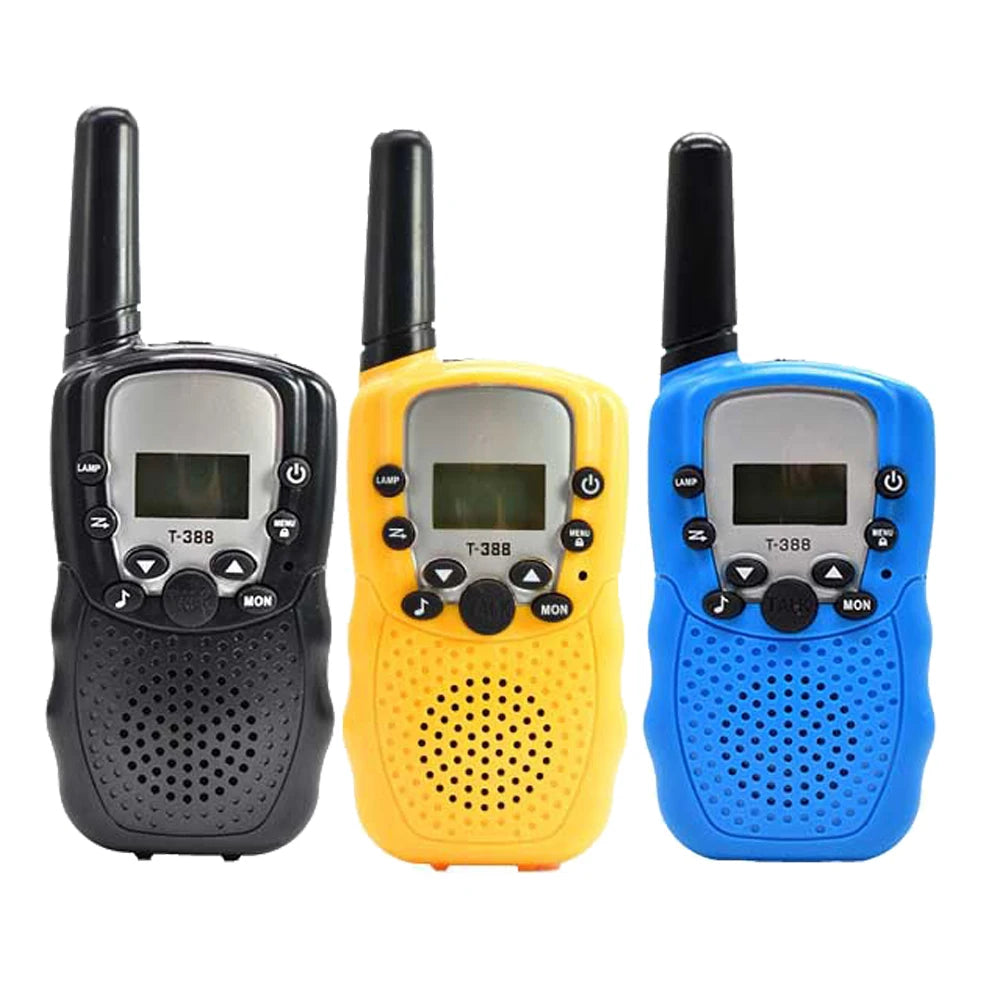 Ultimate Kids Walkie-Talkie Set - color option in black, blue, yellow