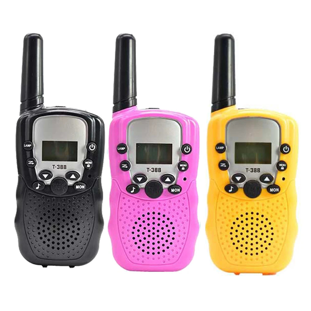 Ultimate Kids Walkie-Talkie Set - color option in black, yellow, red