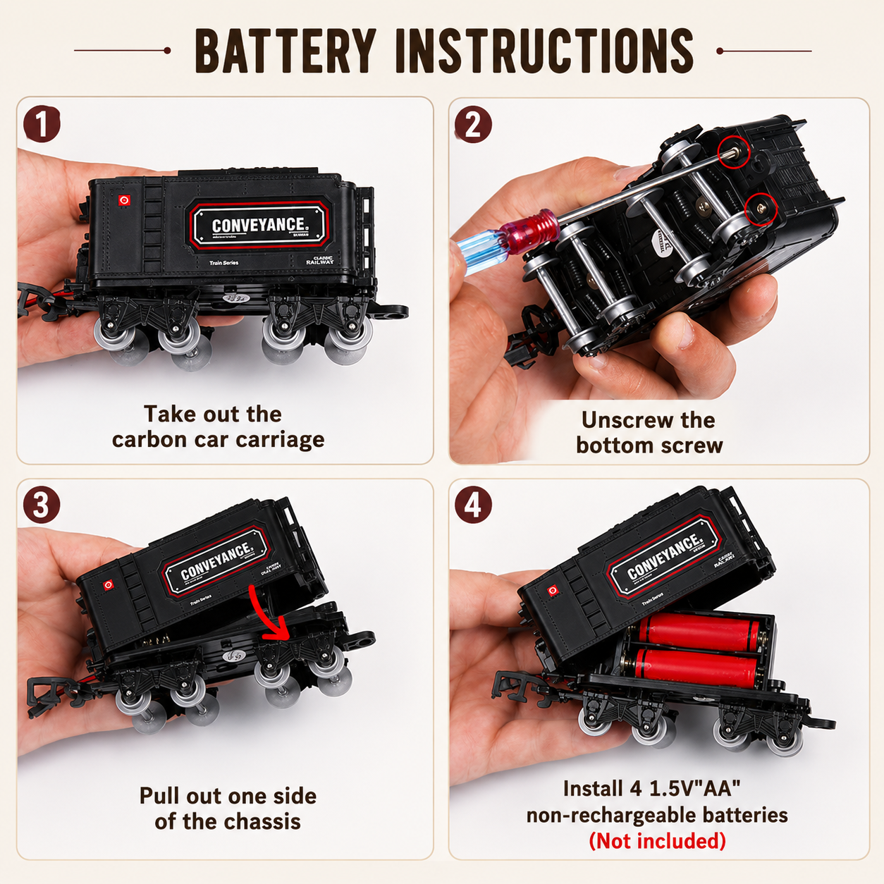 Classic Electric Train Set for Kids with Realistic Sounds, Steam, and Lights - train set product photo