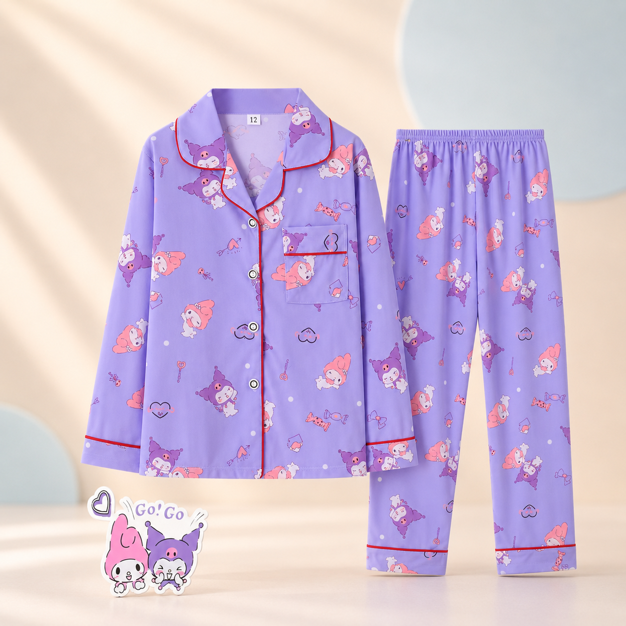 Cute Kids Pajama Set - product detail view 5