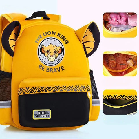 Kids Cartoon Lion Simba School Backpack