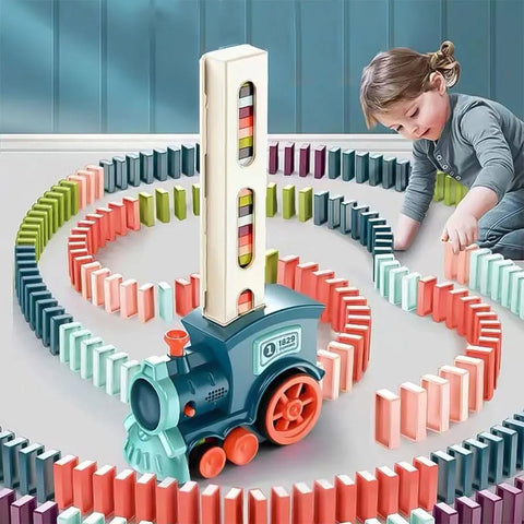 Automatic Domino Train Set – Endless Fun for Kids! Teeny Pandas