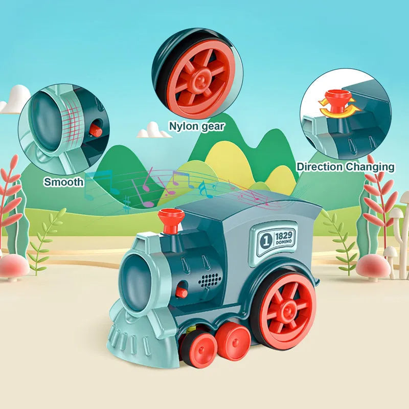 Automatic Domino Train Set – Endless Fun for Kids! Teeny Pandas