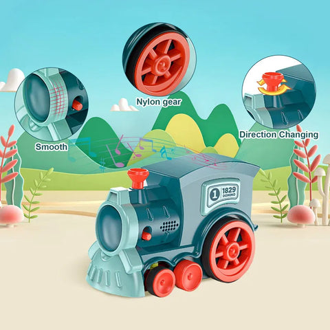 Automatic Domino Train Set – Endless Fun for Kids! Teeny Pandas