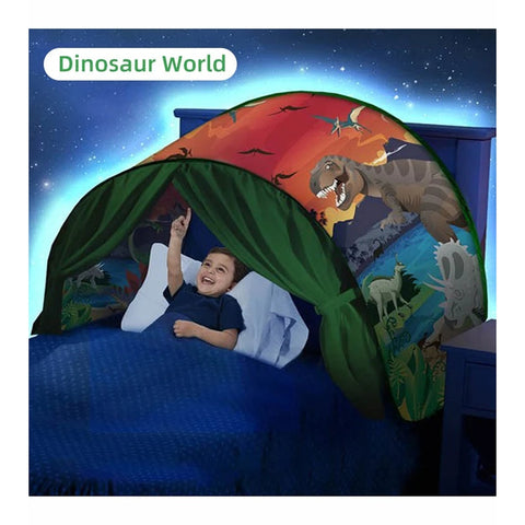 Kids Dream Overbed Tent – Cozy Sleep & Play Dome for Bedtime Fun Teeny Pandas