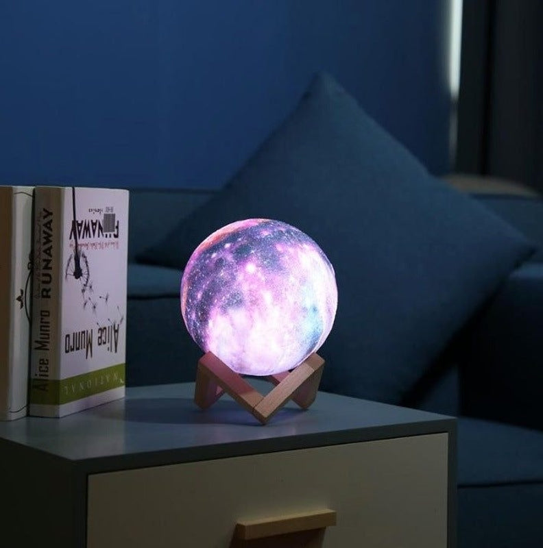 Galaxy Moon LED Night Light - Touch of Magic in Kids' Room! Teeny Pandas