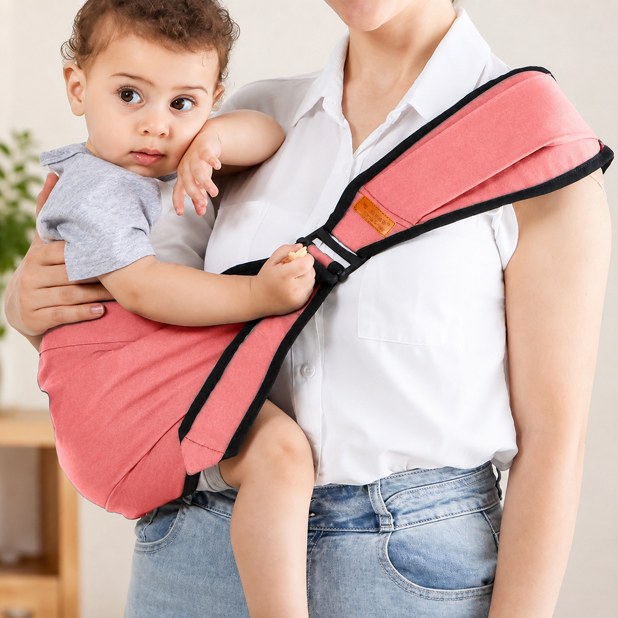 Hands-free ergonomic toddler carrier for safe comfortable adventures