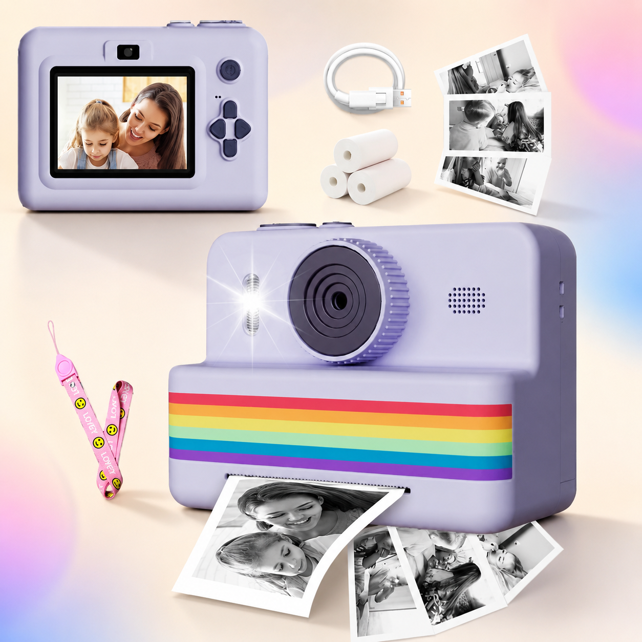 Kids Instant Print Digital Camera - instant print camera product photo