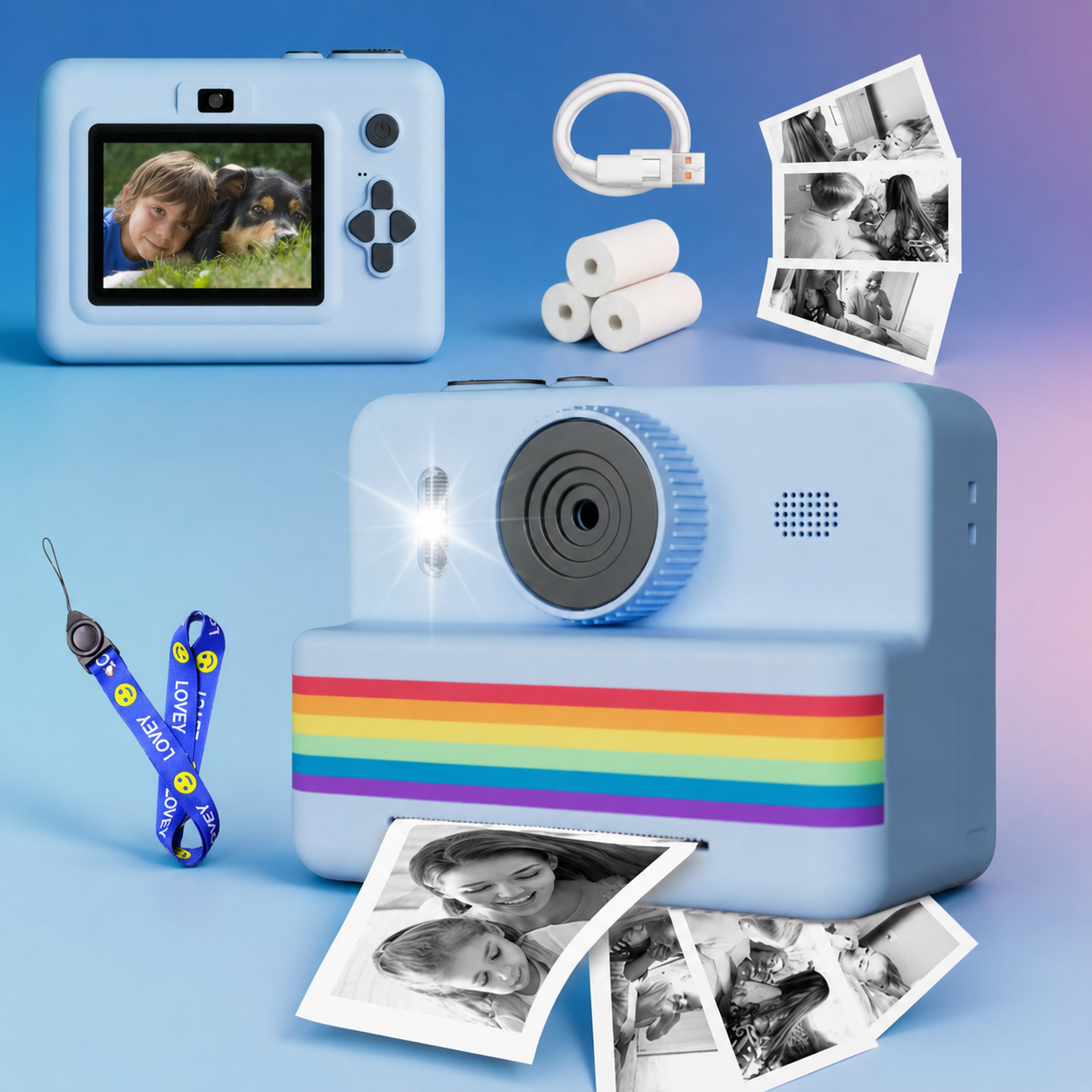 Kids Instant Print Digital Camera - instant print camera product photo