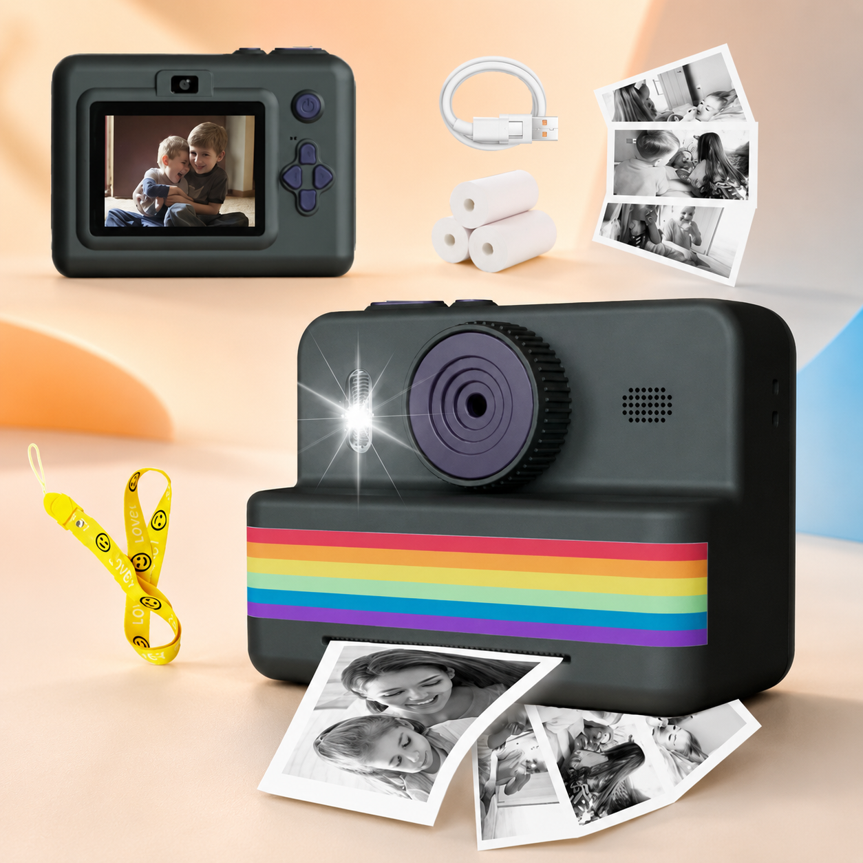 Kids Instant Print Digital Camera - instant print camera product photo