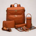 Leather Nappy Bag Backpack – Stylish, Functional, and Built for Parenting!
