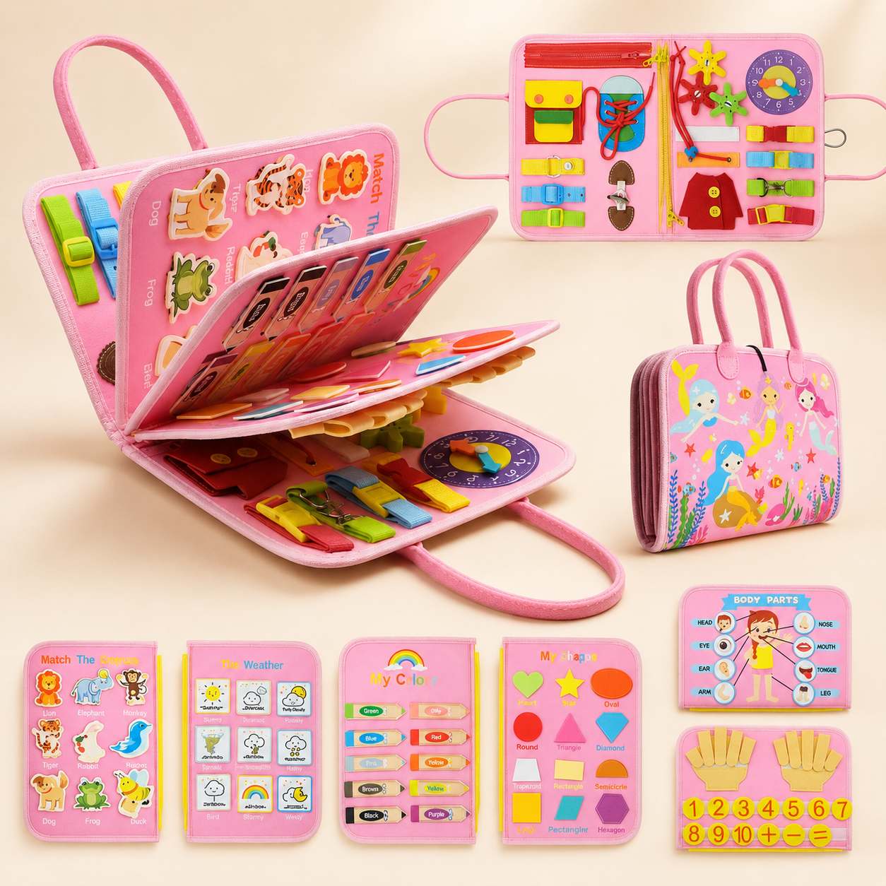 Montessori Busy Board for Toddlers - busy board activity book photo