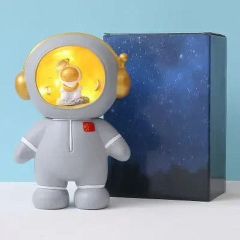 Astronaut Night Light Piggy Bank – Creative Coin Saving Box for Kids' Bedroom Decor